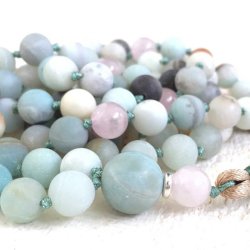 Mala halsk�de med Amazonite  �delsten