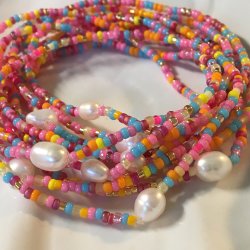 Candy - Perlearmbnd med ferskvandsperle 