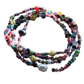 Wraparmbnd/halskde i sommerfarver