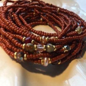 Terra perlearmbnd med agat