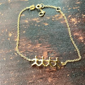 Family 4 forgyldt armbnd