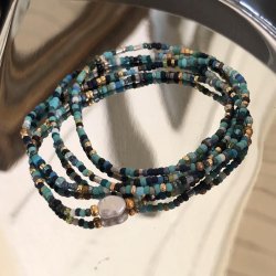 Aqual pearl armb�nd eller halsk�de