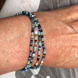 Aqual pearl armb�nd eller halsk�de