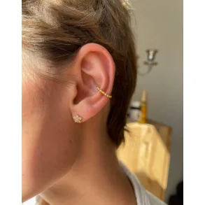 Sdeste blomst restikker med zirkonia