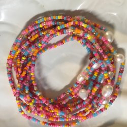 Candy - Perlearmbnd med ferskvandsperle 