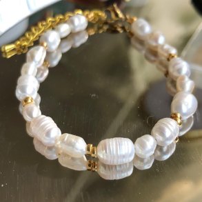 Lillie - Ferskvandsperle armbnd