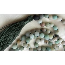 Mala halsk�de med Amazonite og Picture Jasper