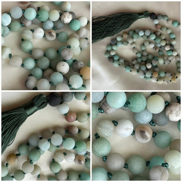 Mala halsk�de med Amazonite og Picture Jasper
