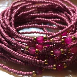 Rosa armbnd med turmalin