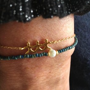 Family 3 armbnd 18 k forgyldt slv